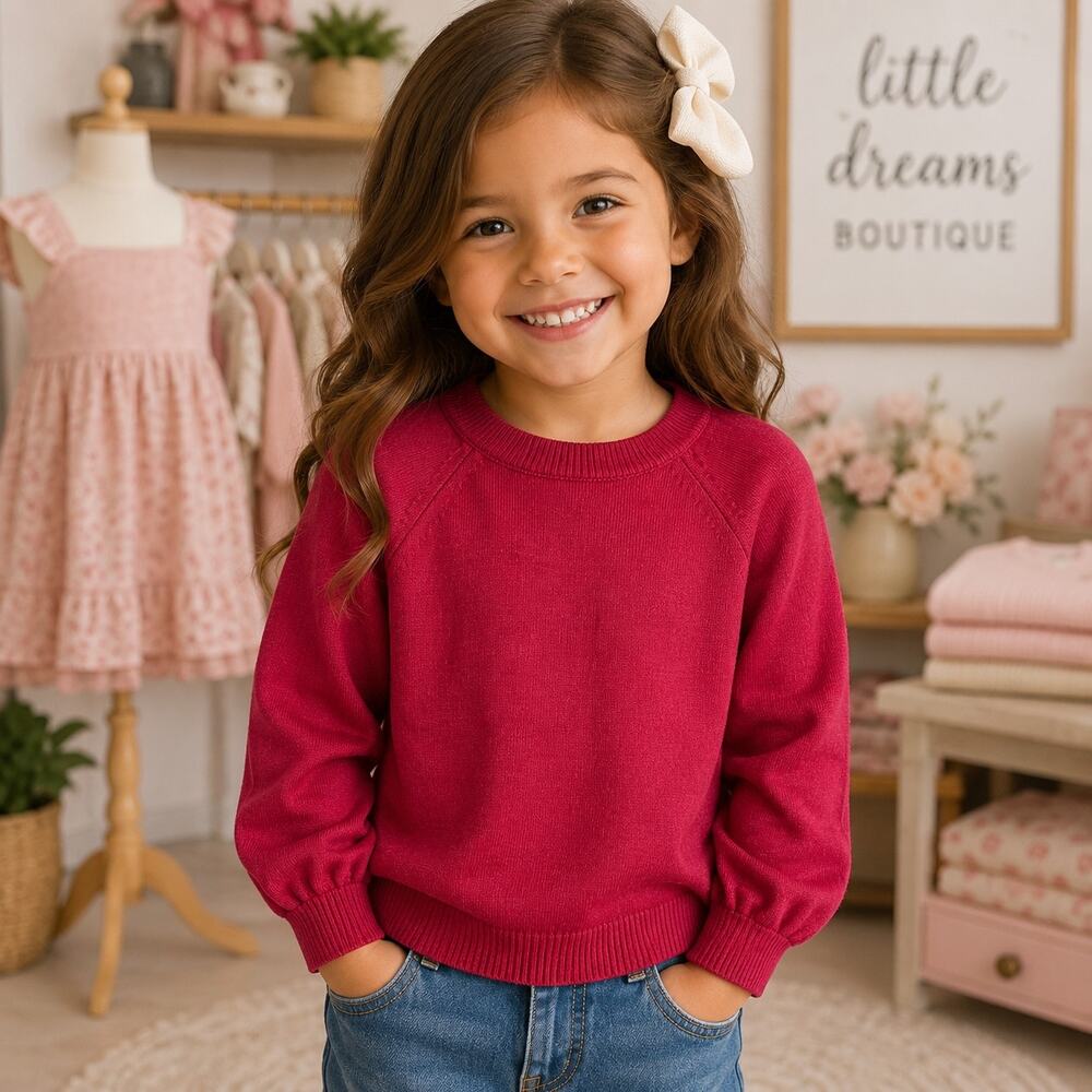 Chaser Red Long Sleeve Pullover Top 2